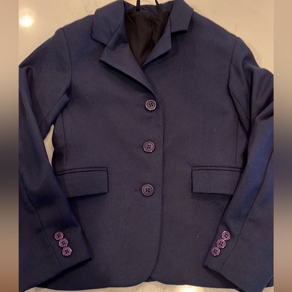 Tuff Rider Childrens Starter Show Coat. Navy. Size 6. Like New!